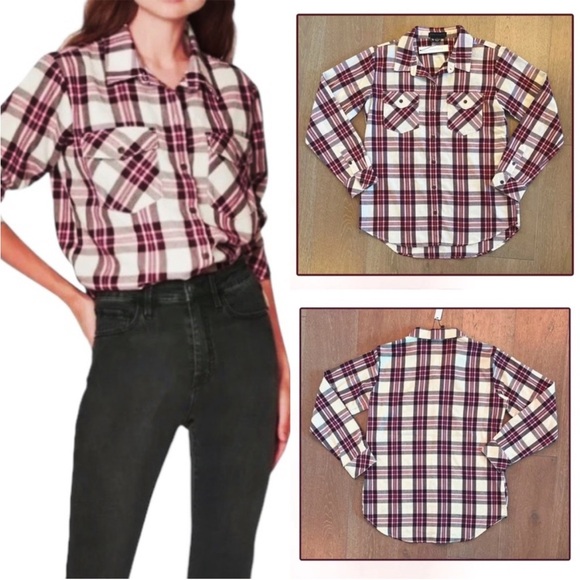 NWT Sanctuary Boyfriend for Life Shirt Renegade Plaid. Size 1X - Picture 11 of 15